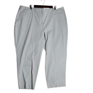 Talbots Pants Women's 22W Cropped Curvy White